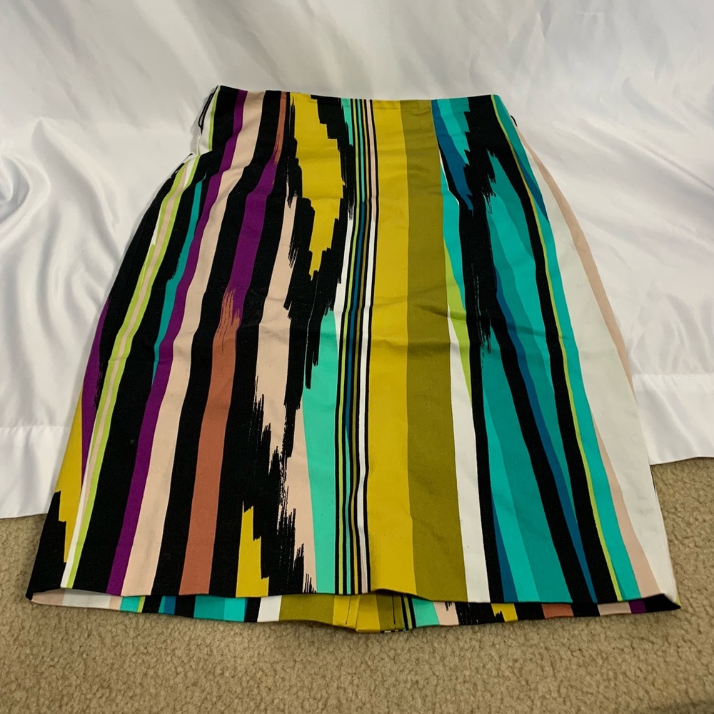 Worthington Multicolor Striped Pencil Skirt